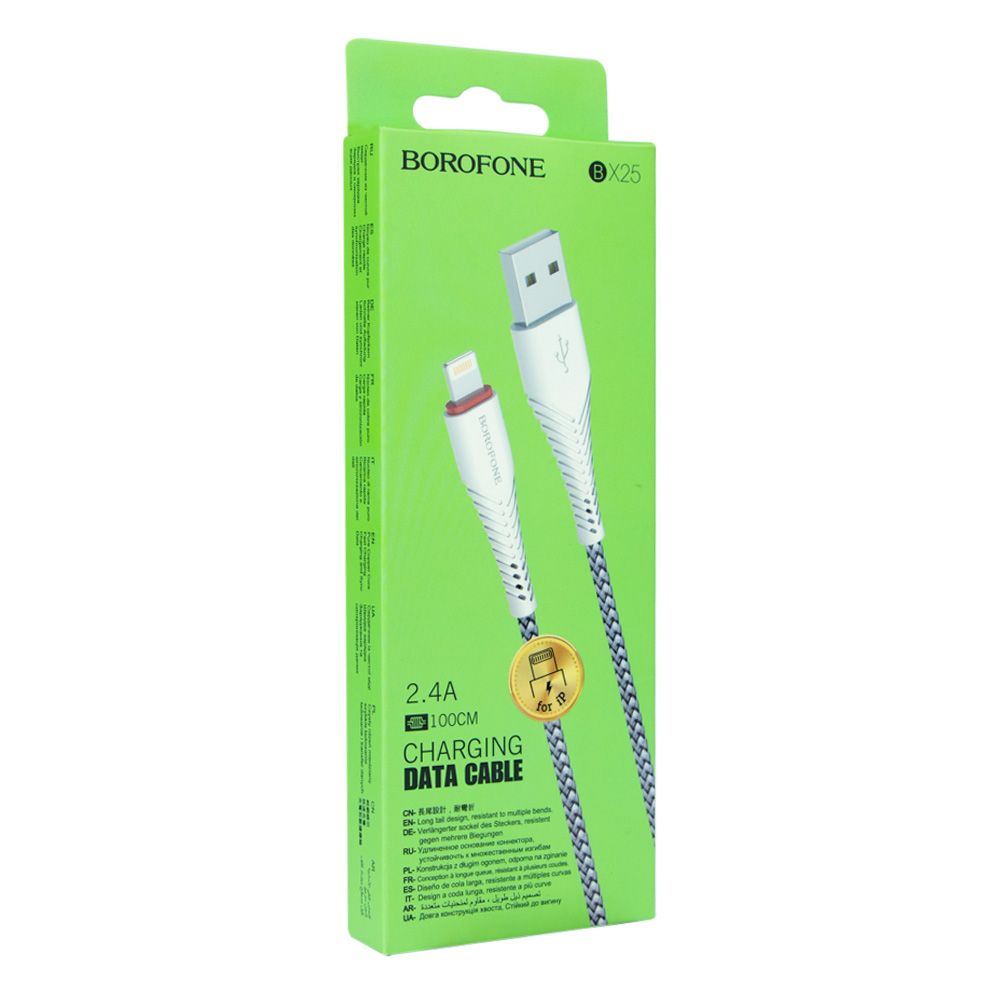 Купить USB BOROFONE BX25 POWERFUL LIGHTNING_1