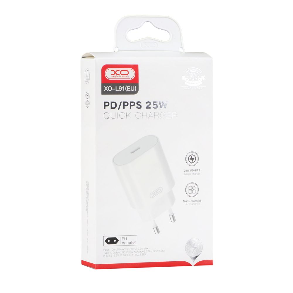 Купить СЕТЕВОЕ ЗАРЯДНОЕ УСТРОЙСТВО XO L91EU PD 25W