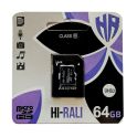 Купить КАРТА ПАМЯТИ HI-RALI MICROSDXC 64GB UHS-3 10 CLASS & ADAPTER