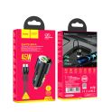 Купить АВТО ЗАРЯДНОЕ УСТРОЙСТВО HOCO NZ6 PD45W TYPE C TO LIGHTNING