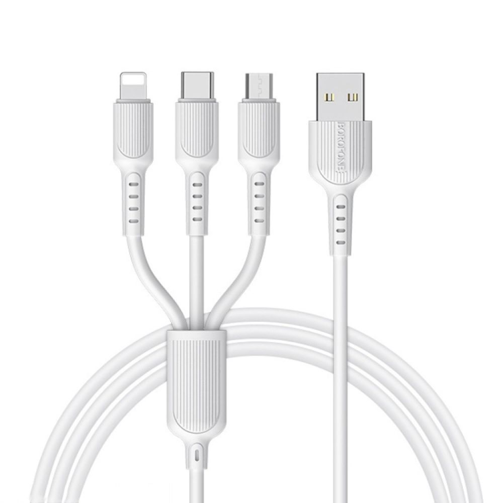 Купить USB BOROFONE BX16 3-IN-1 EASY IP+MICRO+TYPE-C_2