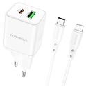 Купить СЕТЕВОЕ ЗАРЯДНОЕ УСТРОЙСТВО BOROFONE BN7 PD20W+QC3.0 TYPE-C TO LIGHTNING_1