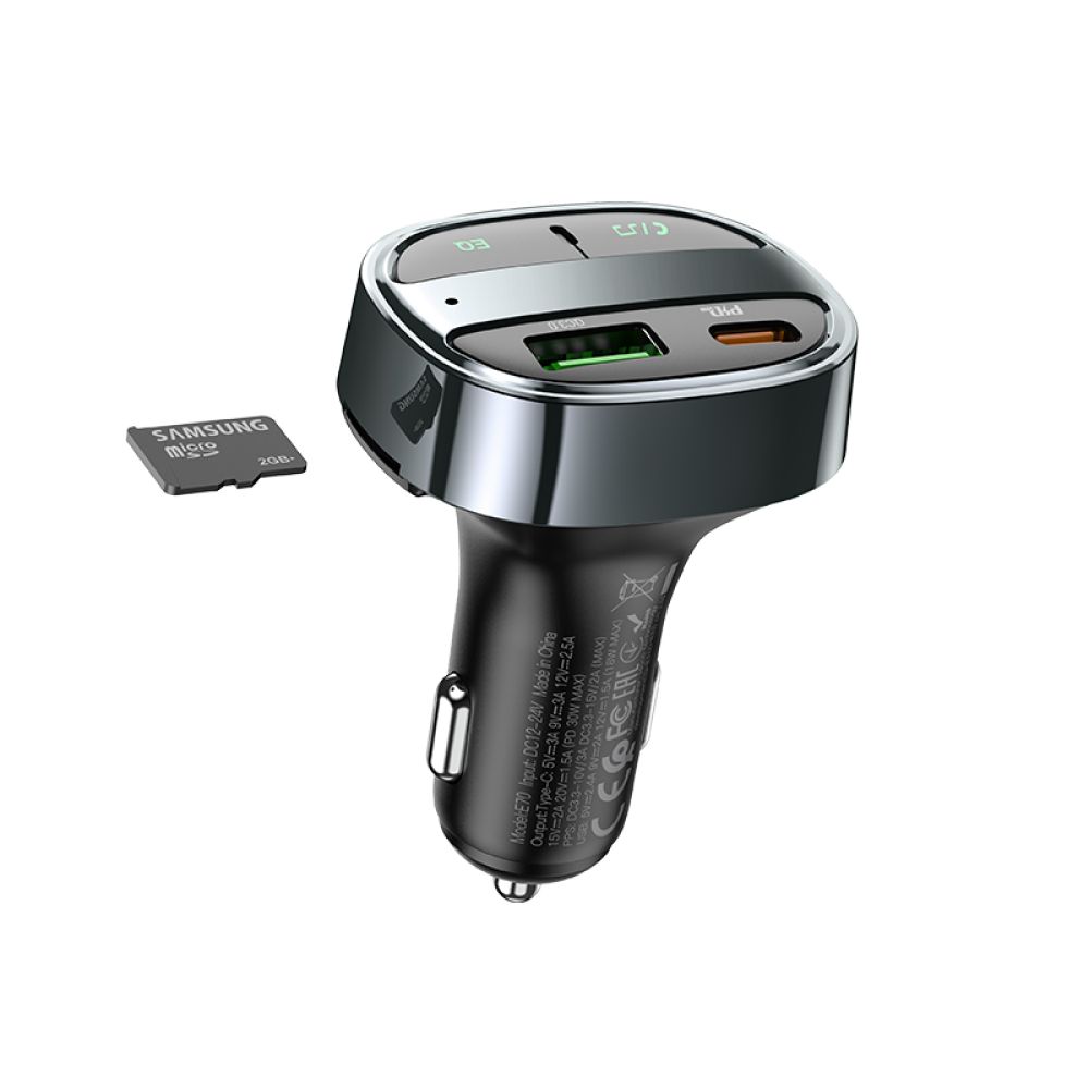 Купить МОДУЛЯТОР HOCO E70 PD30W+QC3.0 CAR BT FM TRANSMITTER_4