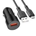 Купить АВТО ЗАРЯДНОЕ УСТРОЙСТВО BOROFONE BZ19A WISDOM QC3.0 18W MICRO_3