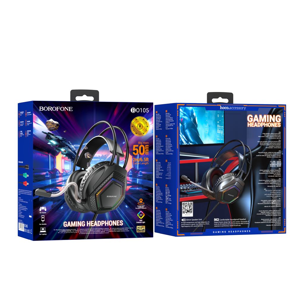 Купить ИГРОВЫЕ НАУШНИКИ BOROFONE BO105 THUNDER