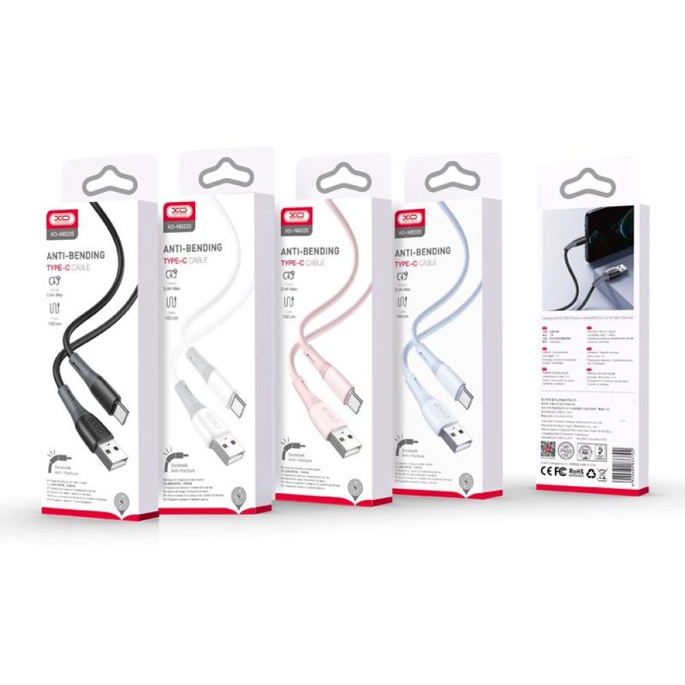 Купить USB XO NB225 SILICONE TWO-COLOR TYPE C