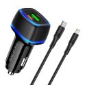 Купить АВТО ЗАРЯДНОЕ УСТРОЙСТВО BOROFONE BZ14A PD20W+QC3.0 TYPE-C TO LIGHTNING 3A_3
