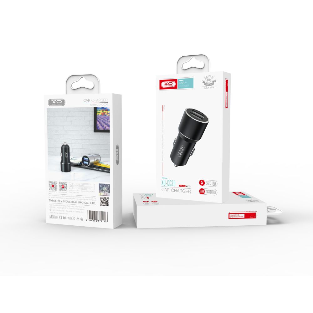 Купить АВТО ЗАРЯДНОЕ УСТРОЙСТВО XO-CC30 DUAL USB