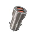 Купить АВТО ЗАРЯДНОЕ УСТРОЙСТВО XO CC48 METAL 2USB_1