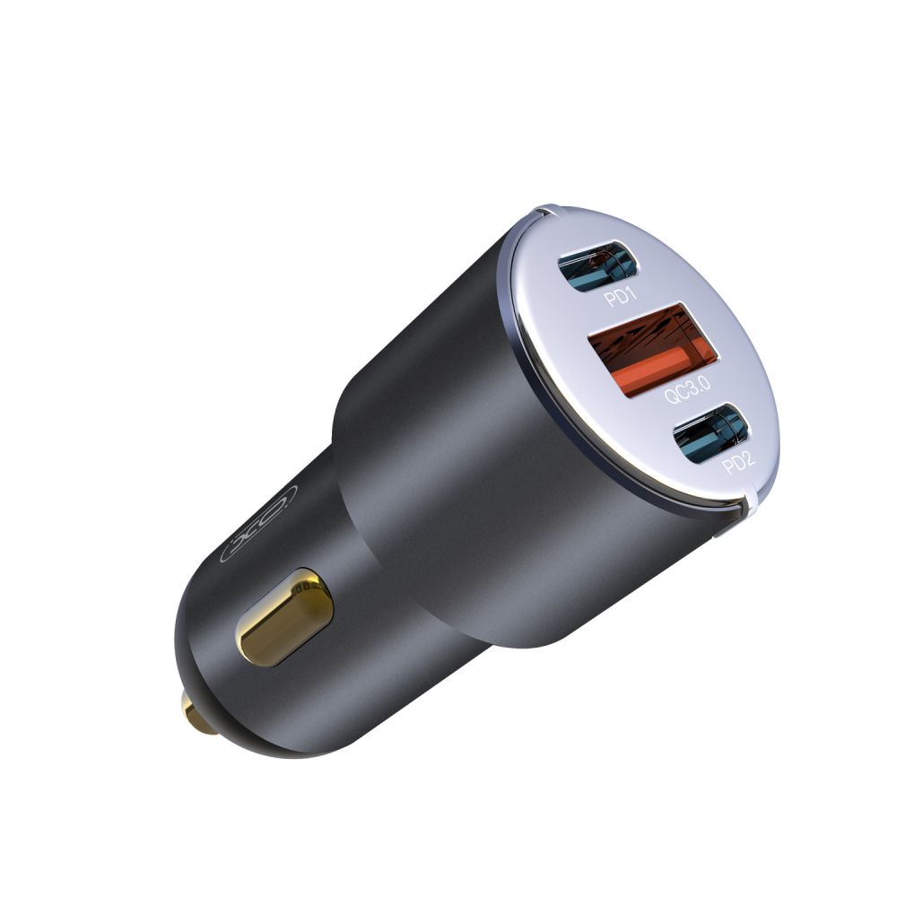 Купить АВТО ЗАРЯДНОЕ УСТРОЙСТВО XO CC45 PD30W PD+USB30W SHARED 60W METAL_2