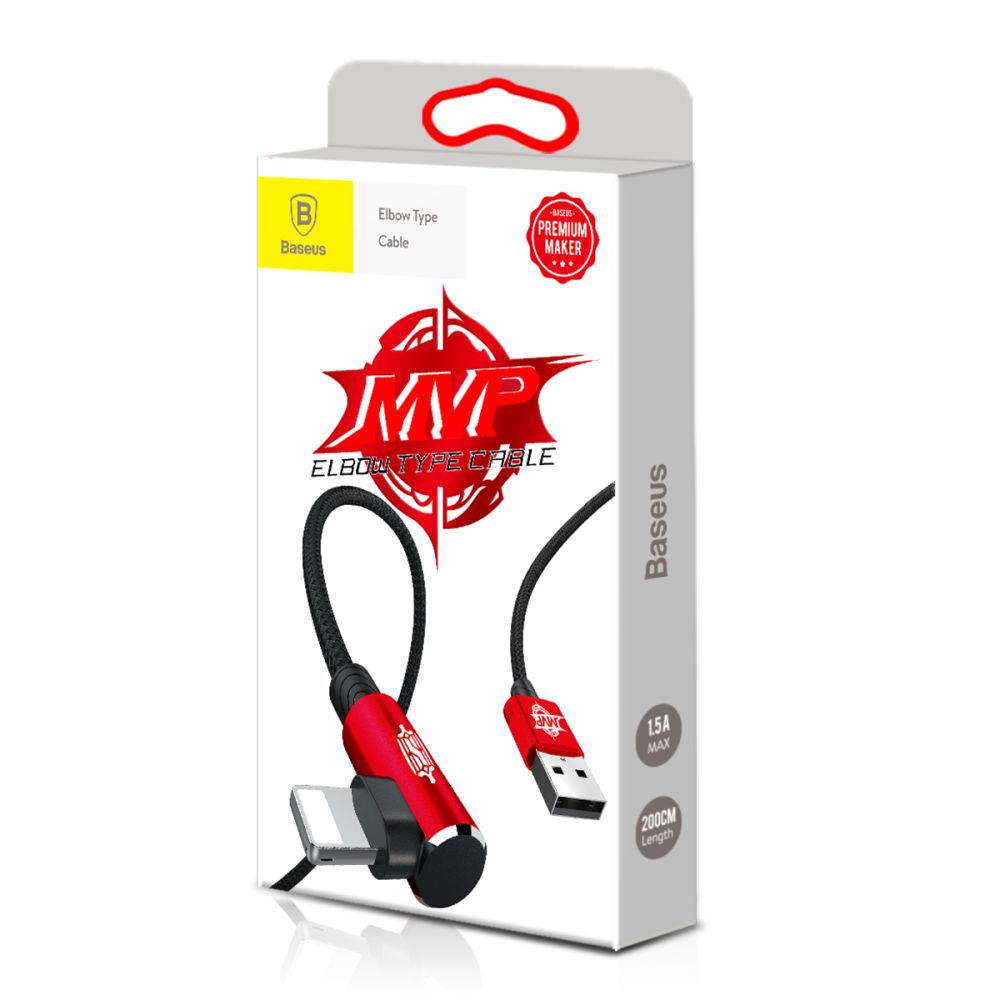 Купить USB BASEUS MVP ELBOW CALMVP LIGHTNING 1.5A 2M_1