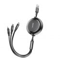Купить USB BASEUS GOLDEN LOOP 3-IN-1 USB TO MICRO / LIGHTNING / TYPE-C 3.5A 1.2M CAMLT-JH_2