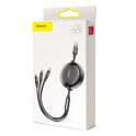 Купить USB BASEUS GOLDEN LOOP 3-IN-1 USB TO MICRO / LIGHTNING / TYPE-C 3.5A 1.2M CAMLT-JH_1