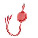 Купить USB BASEUS GOLDEN LOOP 3-IN-1 USB TO MICRO / LIGHTNING / TYPE-C 3.5A 1.2M CAMLT-JH_3