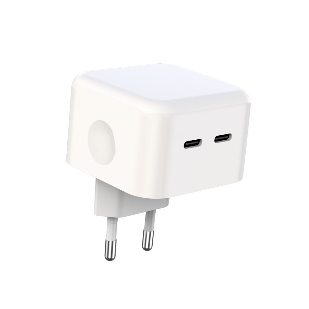Купить СЕТЕВОЕ ЗАРЯДНОЕ УСТРОЙСТВО XO L102 EU DUAL TYPE-C PORT 35W TYPE-C TO LIGHTNING_1