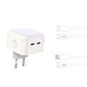 Купить СЕТЕВОЕ ЗАРЯДНОЕ УСТРОЙСТВО XO L102 EU DUAL TYPE-C PORT 35W TYPE-C TO LIGHTNING_2