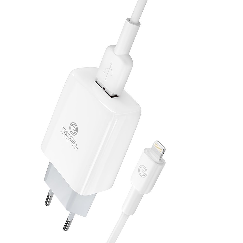 Купить СЕТЕВОЕ ЗАРЯДНОЕ УСТРОЙСТВО RIDEA RW-11311 ELEMENT LIGHTNING 2.1 A_12