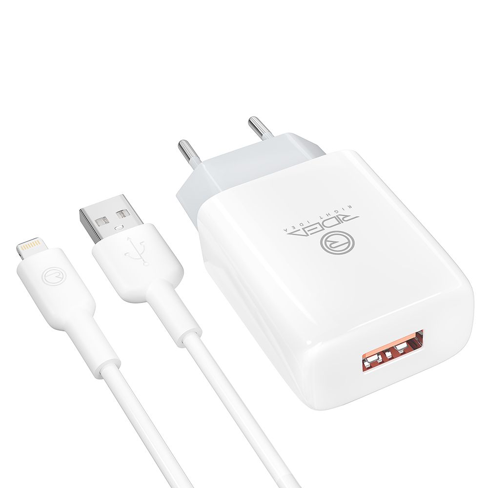 Купить СЕТЕВОЕ ЗАРЯДНОЕ УСТРОЙСТВО RIDEA RW-11311 ELEMENT LIGHTNING 2.1 A_2