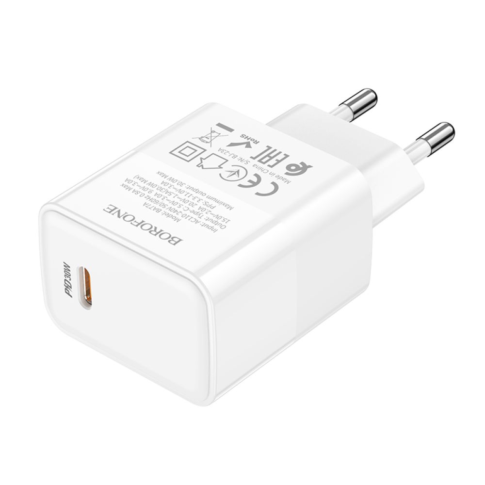 Купить СЕТЕВОЕ ЗАРЯДНОЕ УСТРОЙСТВО BOROFONE BA77A INSIGHTFUL PD/QC 30W_4