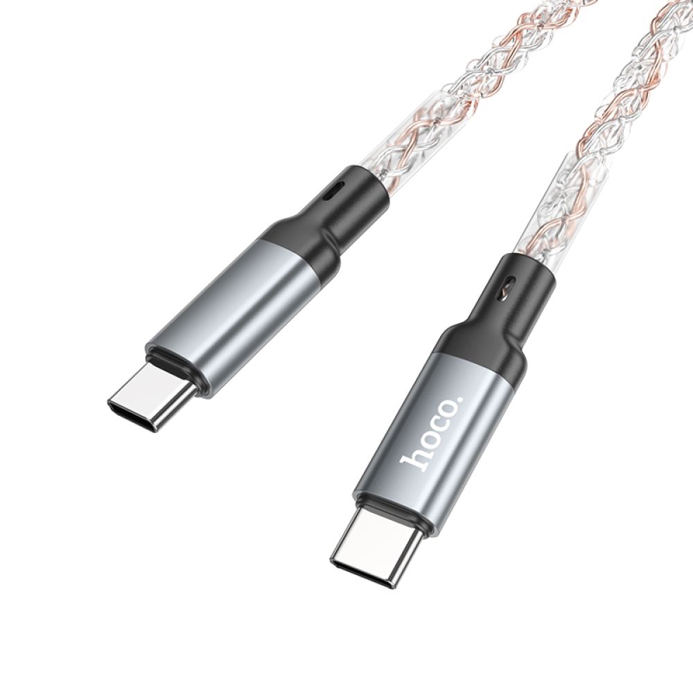 Купить USB HOCO U112 SHINE 60W TYPE-C TO TYPE-C LED_3