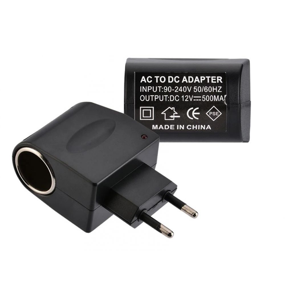 Купить ПЕРЕХОДНИК 220V TO АЗУ 12V (0.5A)