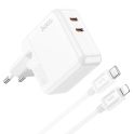 Купить СЕТЕВОЕ ЗАРЯДНОЕ УСТРОЙСТВО HOCO C110A LUCKY PD/QC 35W TYPE-C TO LIGHTNING_1