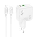 Купить СЕТЕВОЕ ЗАРЯДНОЕ УСТРОЙСТВО HOCO C111A LUCKY PD30W+QC3.0 TYPE-C TO LIGHTNING_1