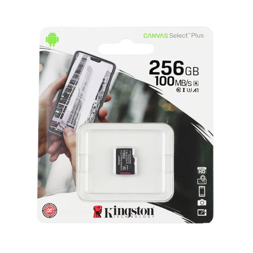 Купить КАРТА ПАМЯТИ KINGSTON CANVAS SELECT PLUS MICROSDXC (UHS-1) 256GB 10 CLASS