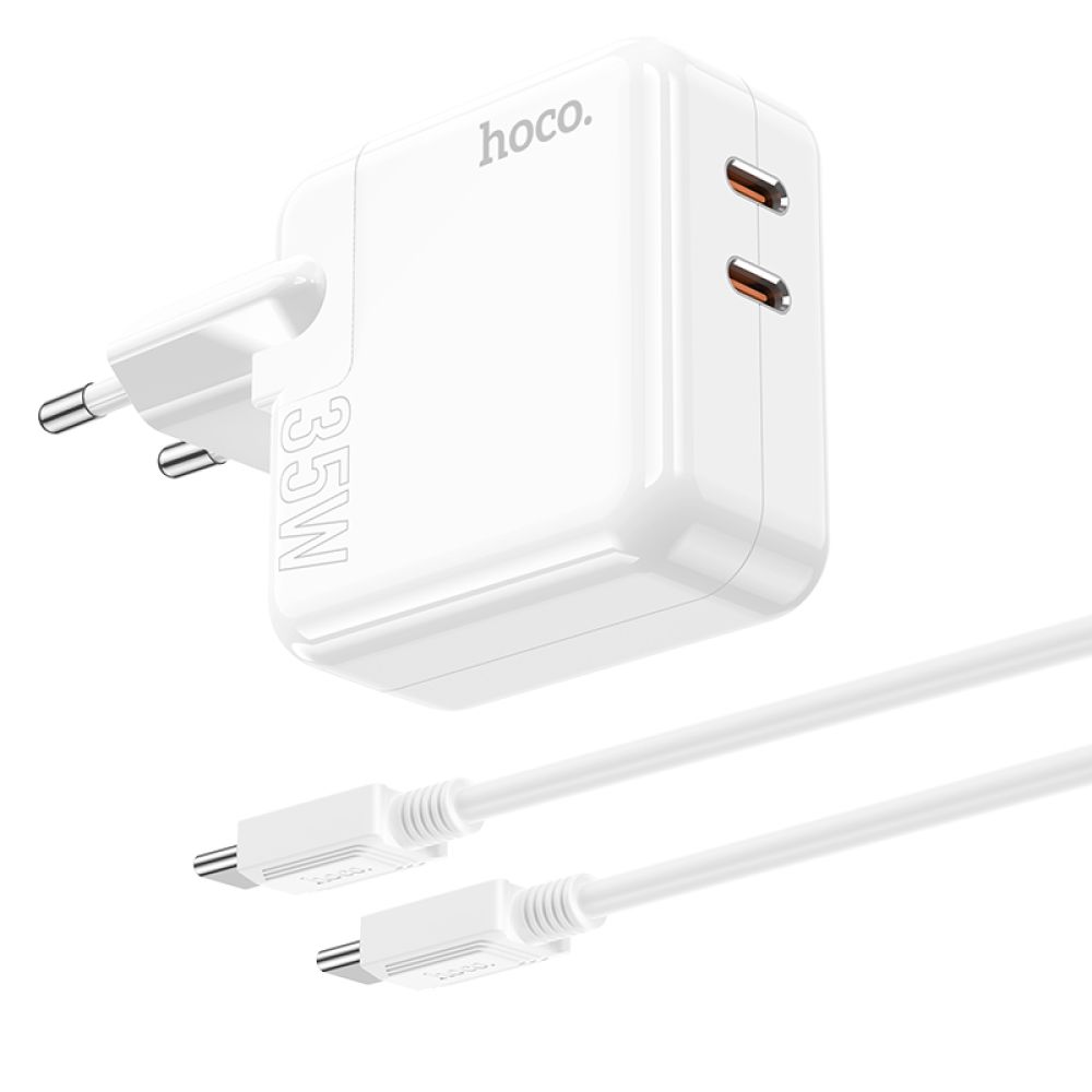 Купить СЕТЕВОЕ ЗАРЯДНОЕ УСТРОЙСТВО HOCO C110A LUCKY PD/QC 35W TYPE-C TO TYPE-C_2