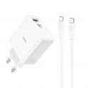 Купить СЕТЕВОЕ ЗАРЯДНОЕ УСТРОЙСТВО HOCO C113A AWESOME PD+QC 65W TYPE-C TO TYPE-C_1