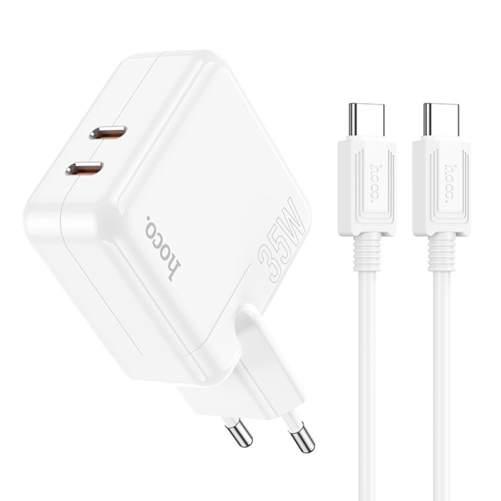 Купить СЕТЕВОЕ ЗАРЯДНОЕ УСТРОЙСТВО HOCO C110A LUCKY PD/QC 35W TYPE-C TO TYPE-C_1