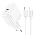 Купить СЕТЕВОЕ ЗАРЯДНОЕ УСТРОЙСТВО HOCO C110A LUCKY PD/QC 35W TYPE-C TO TYPE-C_1