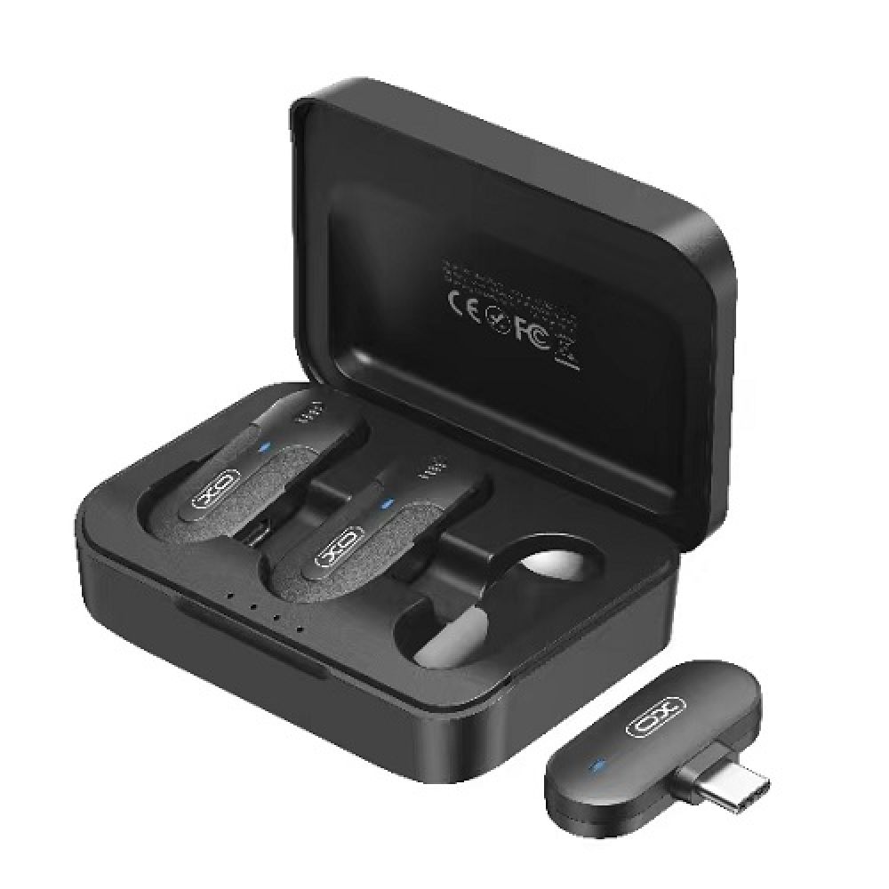 Купить МИКРОФОН ПЕТЛИЧНЫЙ БЕСПРОВОДНОЙ XO MKF09A TWIN TYPE-C
