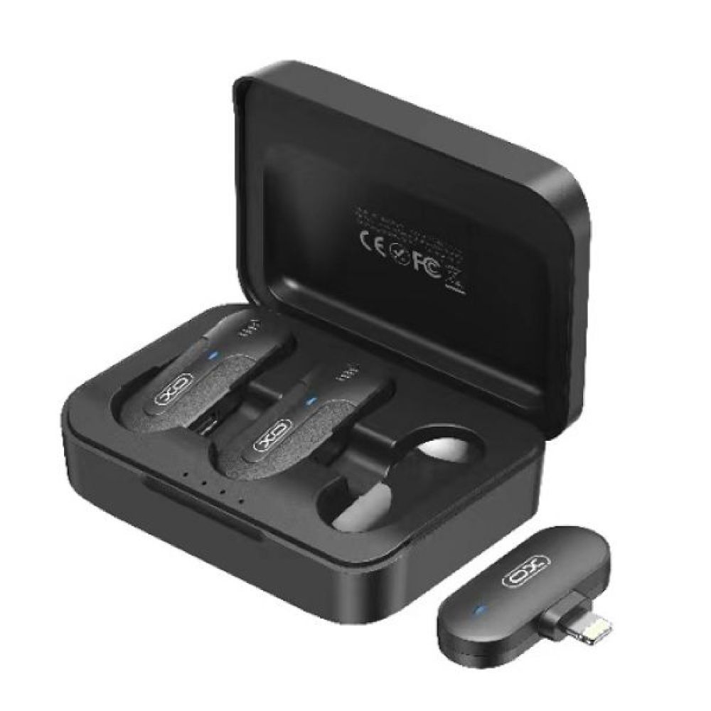 Купить МИКРОФОН ПЕТЛИЧНЫЙ БЕСПРОВОДНОЙ XO MKF09B TWIN LIGHTNING_1