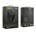 Купить СЕТЕВОЕ ЗАРЯДНОЕ УСТРОЙСТВО YOKI LED SERIES YK-33PD+QC 33W_1
