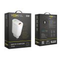 Купить СЕТЕВОЕ ЗАРЯДНОЕ УСТРОЙСТВО YOKI LED SERIES YK-QC 3.0 18W