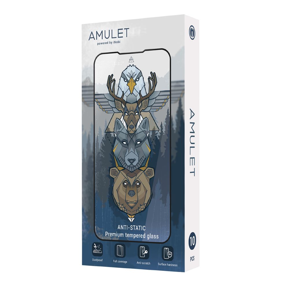 Купить BOX 10 ШТ ЗАЩИТНОЕ СТЕКЛО AMULET 2.5D HD ANTISTATIC FOR IPHONE  X/XS/11 PRO