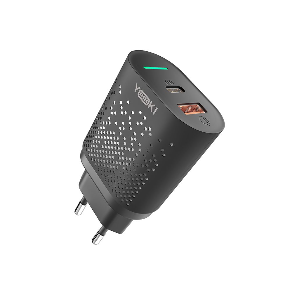 Купить СЕТЕВОЕ ЗАРЯДНОЕ УСТРОЙСТВО YOKI LED SERIES YK-20PD+QC 20W_3
