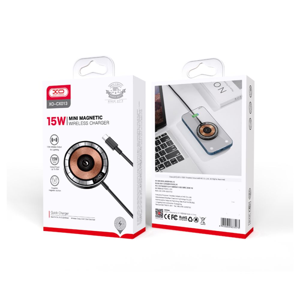 Купить БЕСПРОВОДНОЕ ЗАРЯДНОЕ УСТРОЙСТВО XO CX013 MAGNETIC 15W