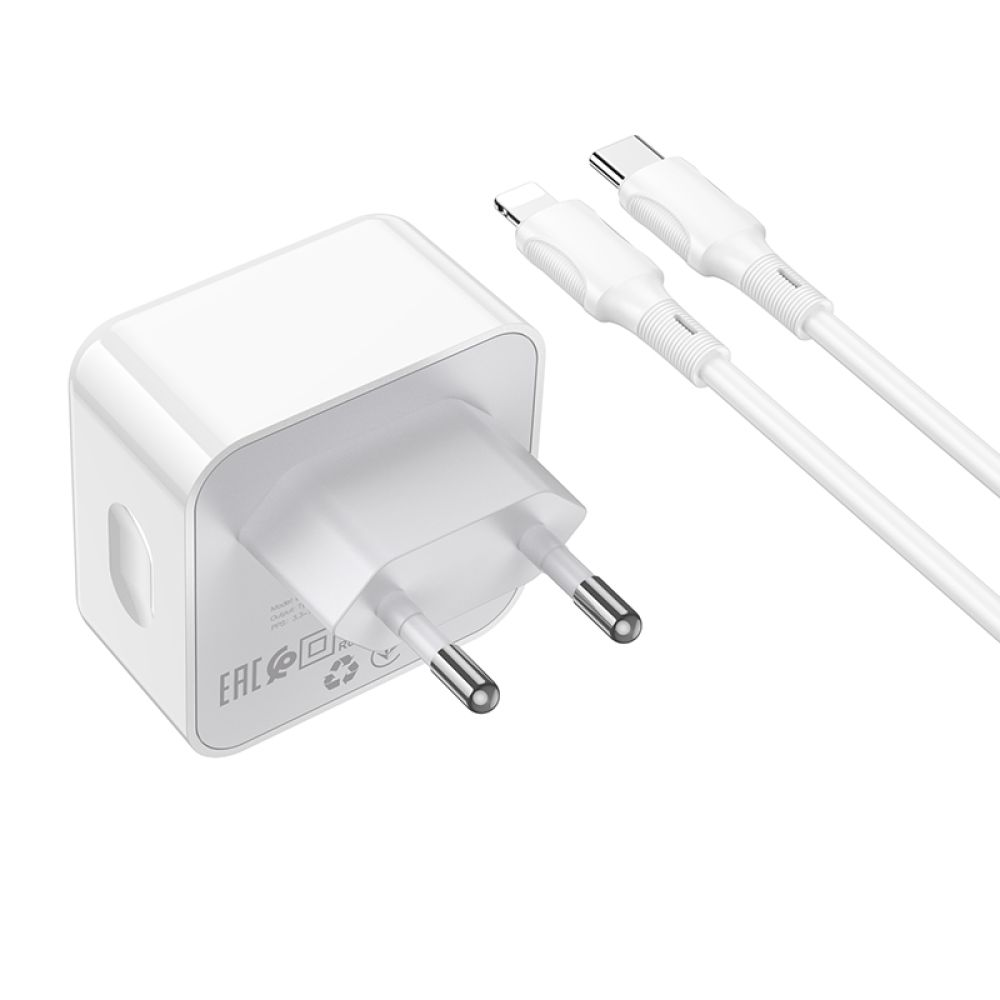 Купить СЕТЕВОЕ ЗАРЯДНОЕ УСТРОЙСТВО BOROFONE BA76A SOURCE PD/QC 35W TYPE-C TO LIGHTNING_2