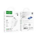 Купить СЕТЕВОЕ ЗАРЯДНОЕ УСТРОЙСТВО HOCO C126A PURE PD+QC 40W(2C1A) TYPE C TO LIGHTNING