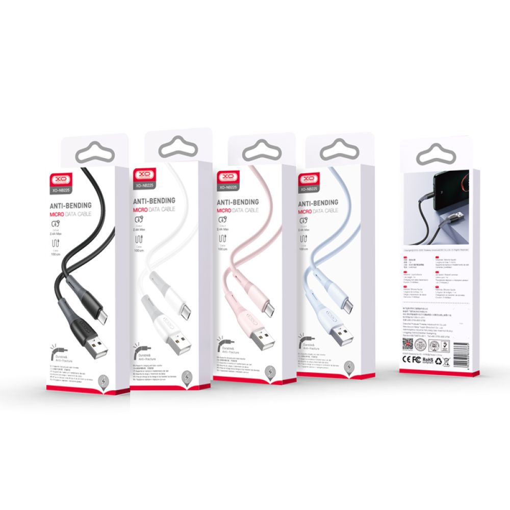 Купить USB XO NB225 SILICONE TWO-COLOR MICRO