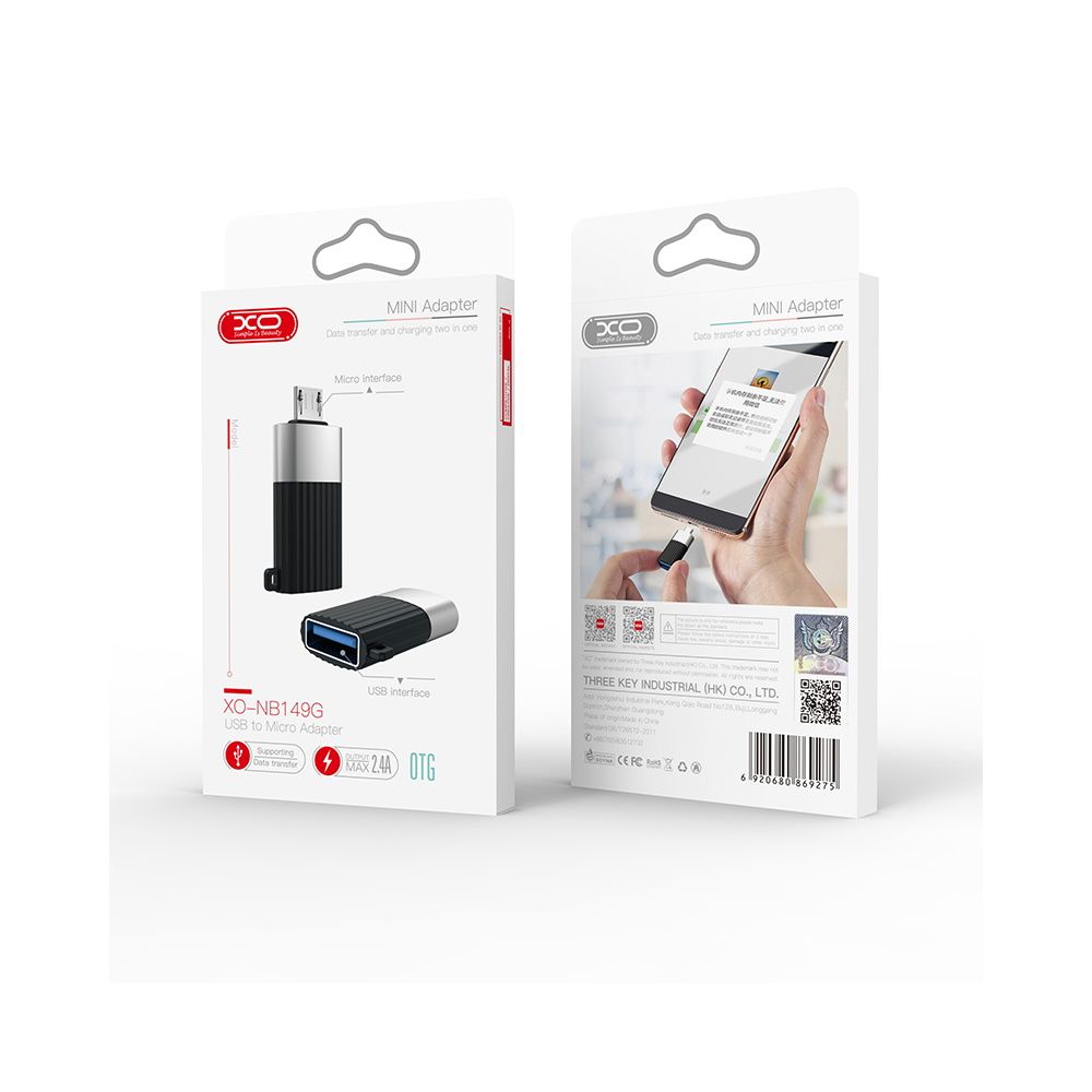 Купить ПЕРЕХОДНИК XO NB149-G  USB2.0 TO MICRO CONNECTOR