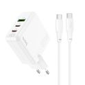 Купить СЕТЕВОЕ ЗАРЯДНОЕ УСТРОЙСТВО HOCO C115A HEADER PD65W/QC (2C1A) GAN TYPE-C TO TYPE-C_6
