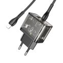Купить СЕТЕВОЕ ЗАРЯДНОЕ УСТРОЙСТВО HOCO N34 DAZZLING PD20W+QC3.0 TYPE-C TO LIGHTNING_4