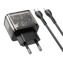 Купить СЕТЕВОЕ ЗАРЯДНОЕ УСТРОЙСТВО HOCO N34 DAZZLING PD20W+QC3.0 TYPE-C TO LIGHTNING_5