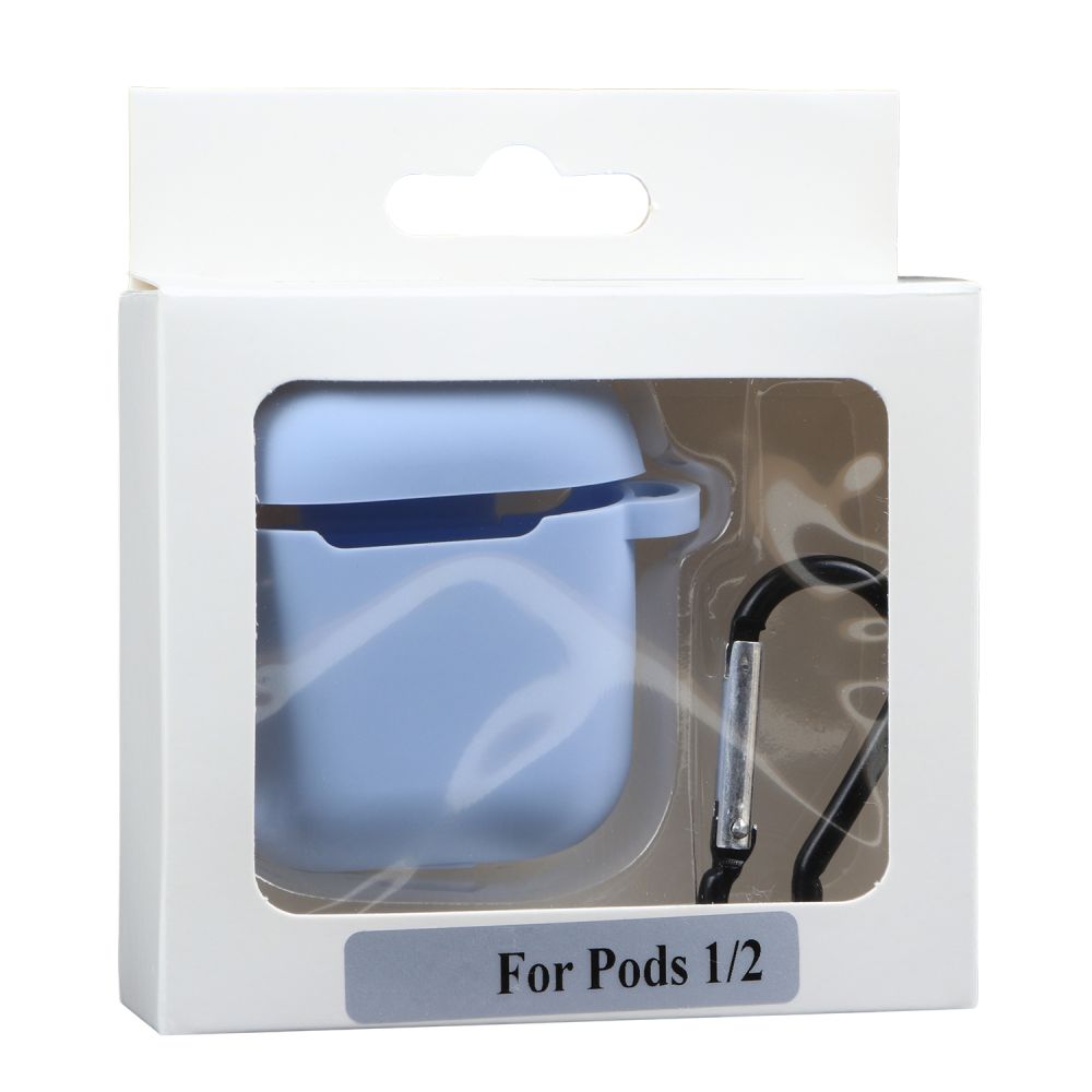 Купить ЧЕХОЛ SILICONE CASE WITH HOOK ДЛЯ AIRPODS 1/2_1
