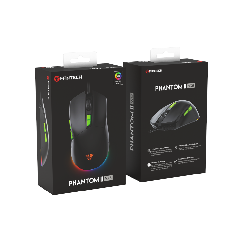 Купить USB МЫШЬ ИГРОВАЯ FANTECH VX6 VENOM GO (PHANTOM II)