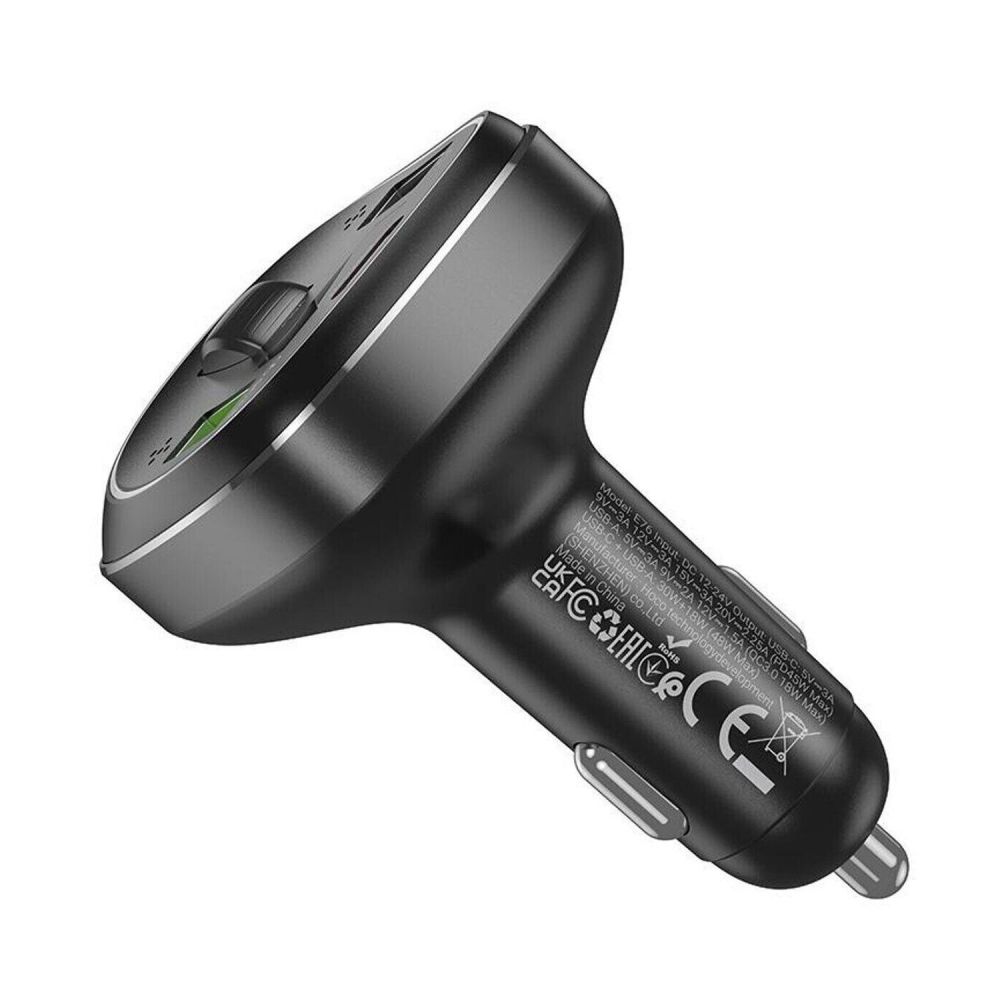 Купить МОДУЛЯТОР HOCO E76 POLE PD48W+QC3.0 CAR BT FM TRANSMITTER_5