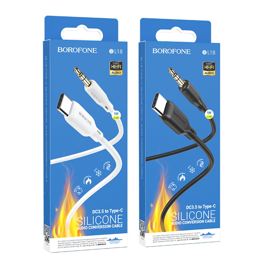 Купить AUX BOROFONE BL18 TYPE-C SILICONE